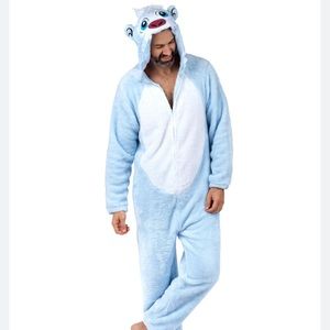 NEW Briefly Stated Yeti Union Suit plush onesie DISCONTINUED AND RARE